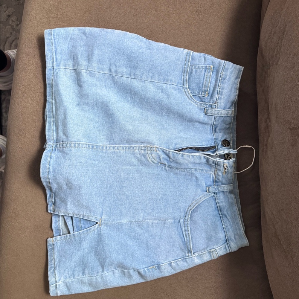 Casual Light Blue Women's Jean Shorts